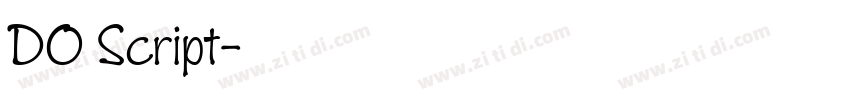 DO Script字体转换